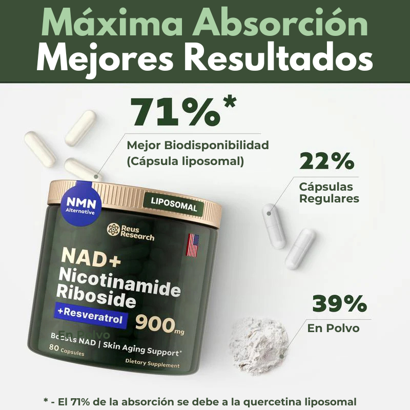 NAD® + de Alta Pureza Anti-Envejecimiento