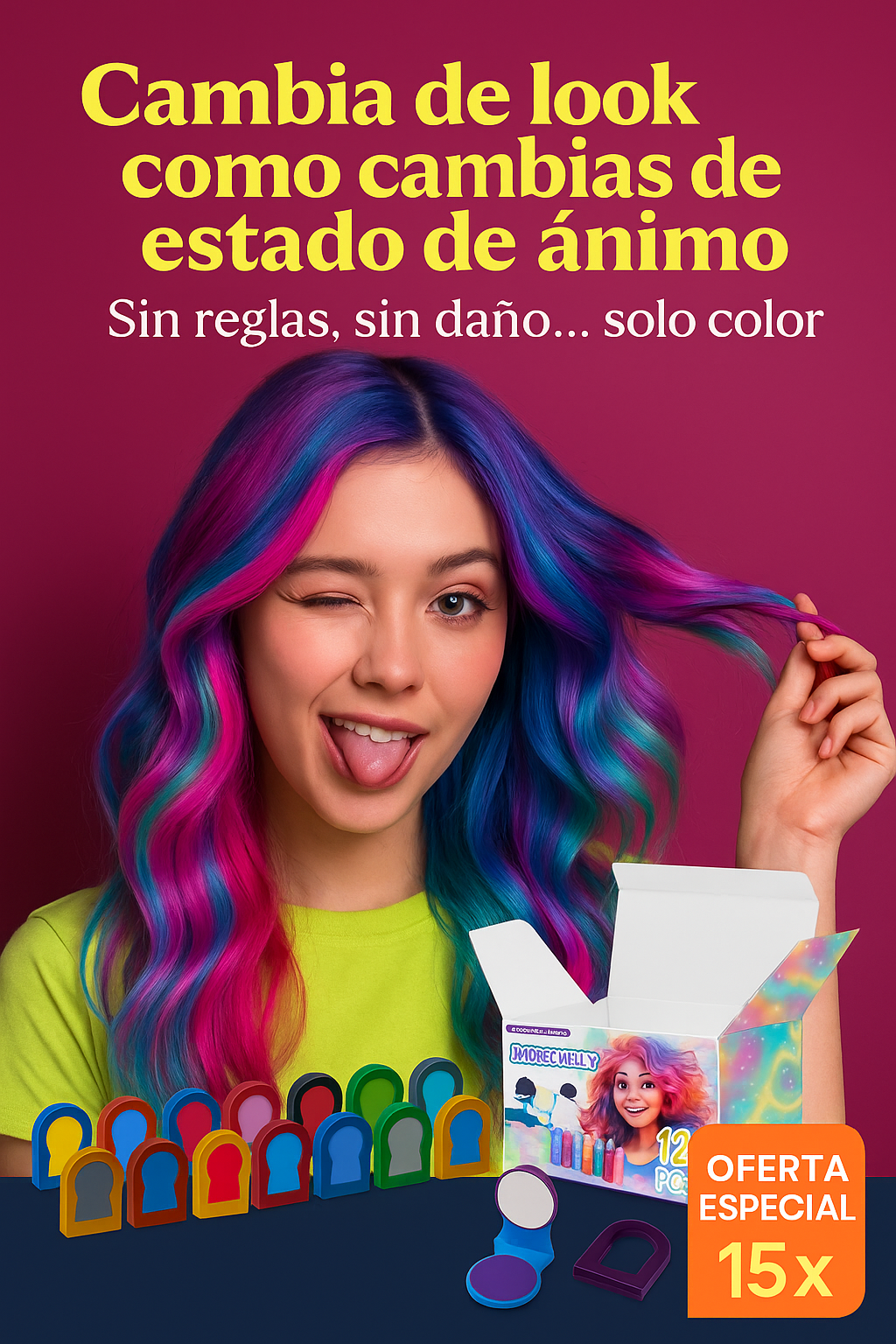 Color Arcoíris Para Tu Cabello - Pack Combo