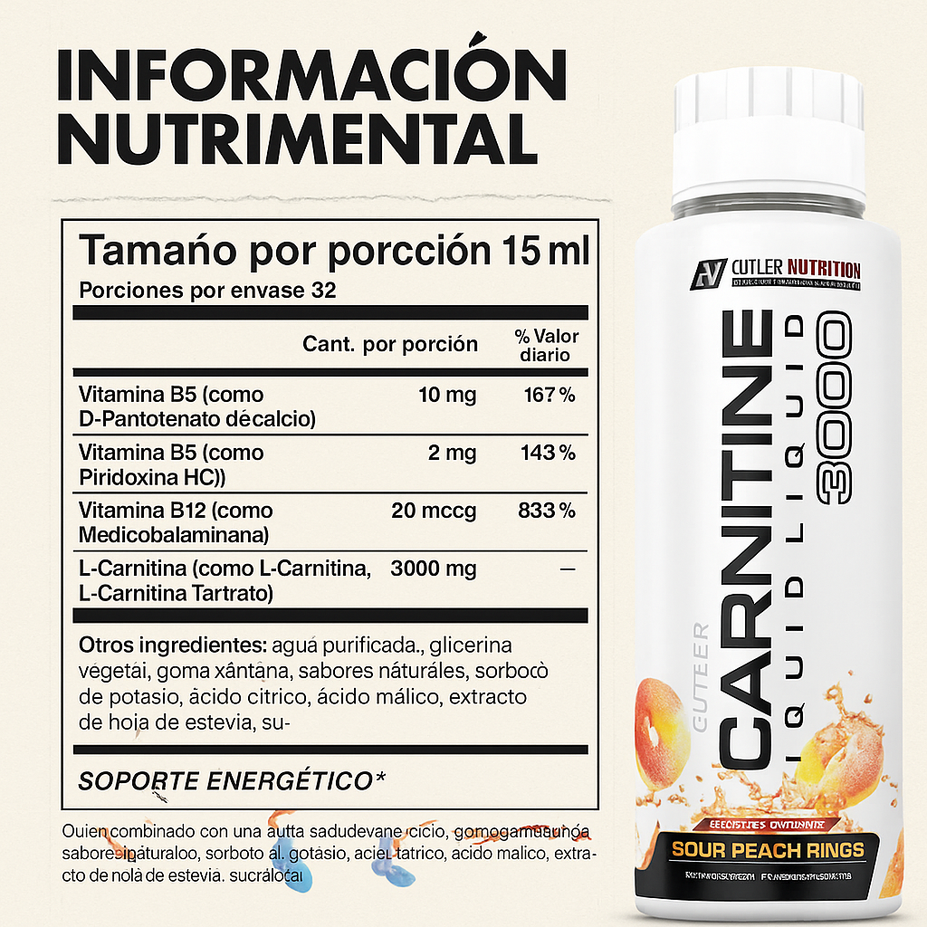 L-Carnitina Liquida - Quema grasa mientras entrenas