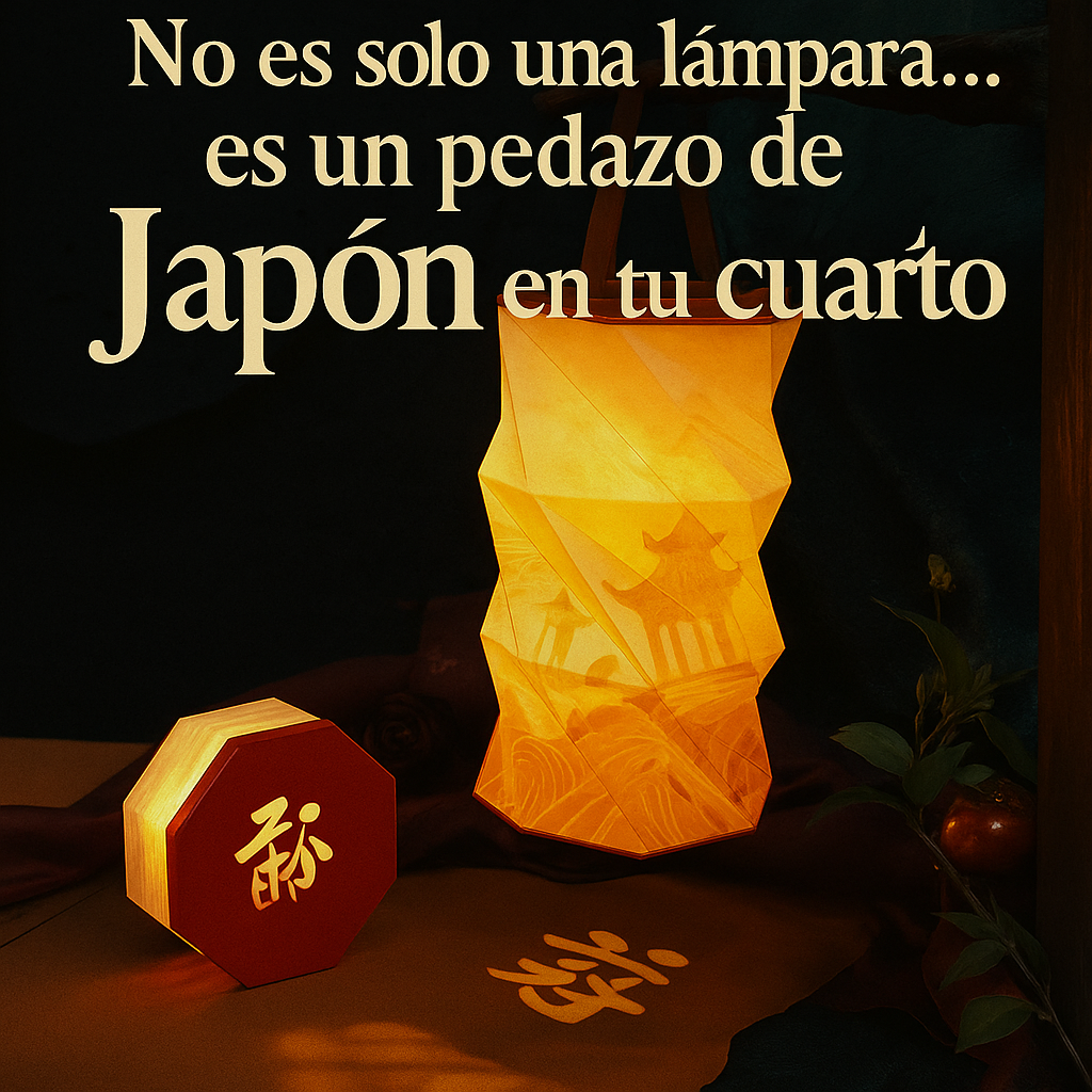 Lampara de Papel Plegable - Cultura Asiatica 🉐🏮✨