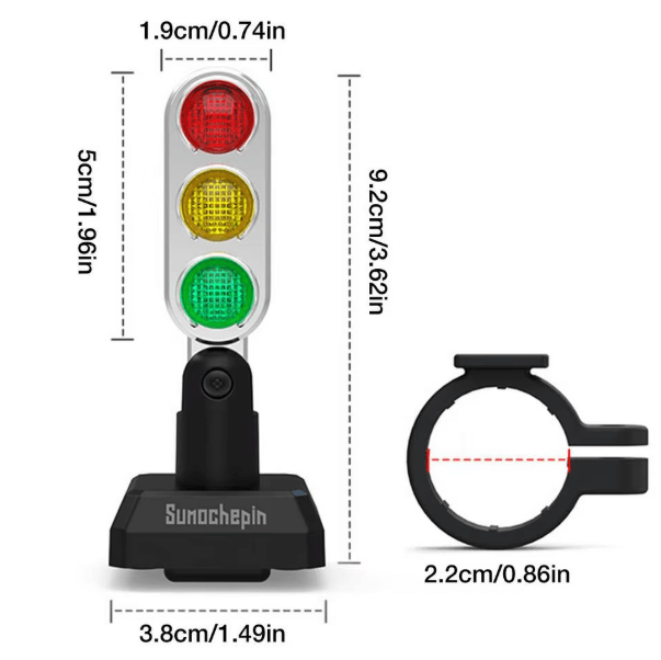 🚦Dos Mini Semáforos LED Moto™ — ¡Hazte notar con estilo!