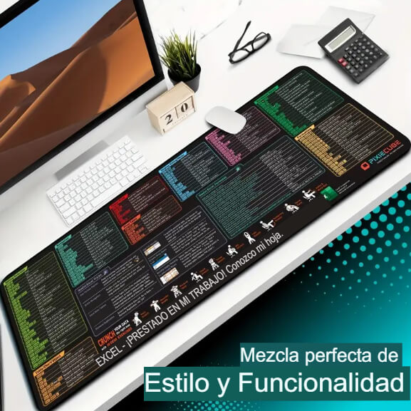 🧠 Alfombrilla Pro Excel+Word XL Domina tus hojas de cálculo con estilo y eficiencia