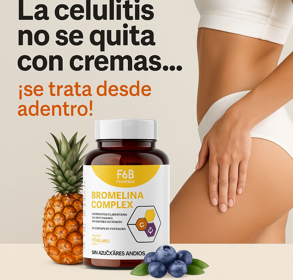 Bromelina Complex - Adiós Celulitis 🍍🦵🏻✨
