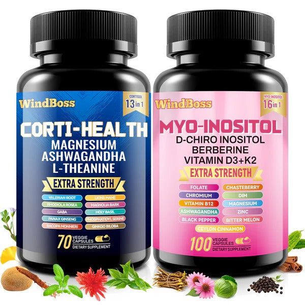 Combo Multivitamínico Cortisol y Myo-Inositol | Reduce el estrés, mejora el estado de ánimo