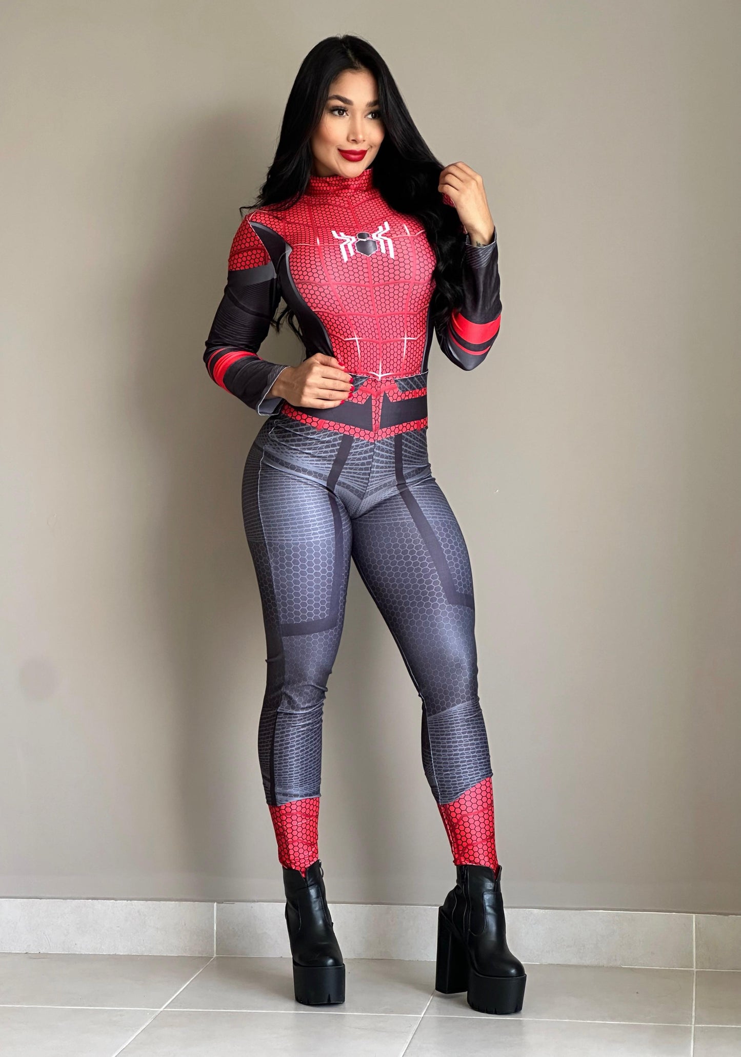 Spiderman rojo🕷 Traje Elástico de Superhéroe🕸🎀