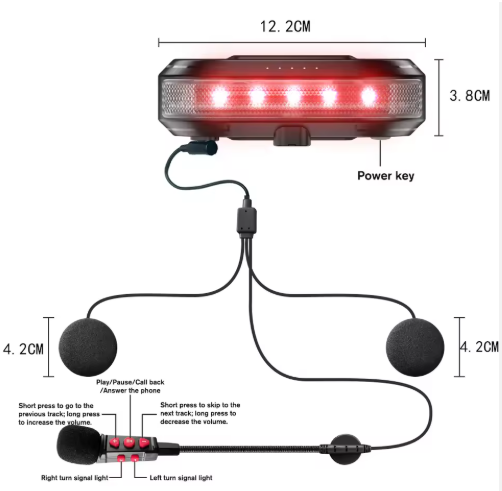 AURICULARES MAGNÉTICOS PARA CASCO DE MOTO🏍