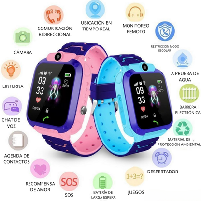 Reloj Protector Infantil - Con GPS y Cámara