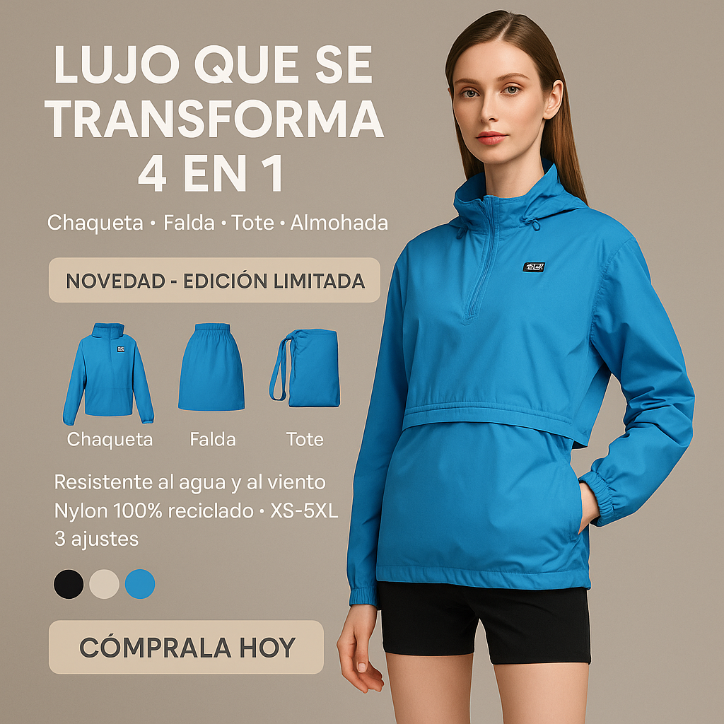 Chaqueta 3 en 1 - Novedad y Estilo  👕✨👜