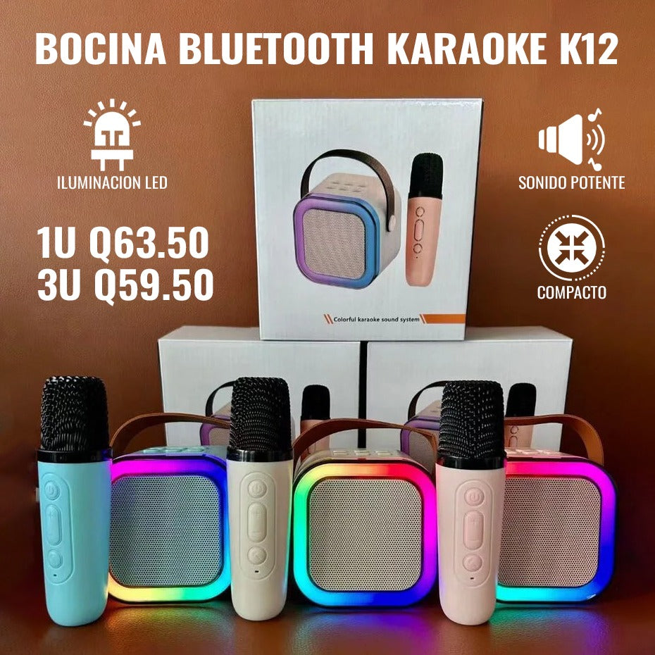 CantaParty - Karaoke Bluetooth con Parlante RGB