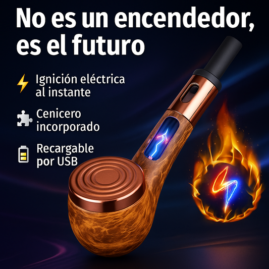 Soporte Cigarrillo tipo Pipa con almacenamiento de cenizas 🚬✨