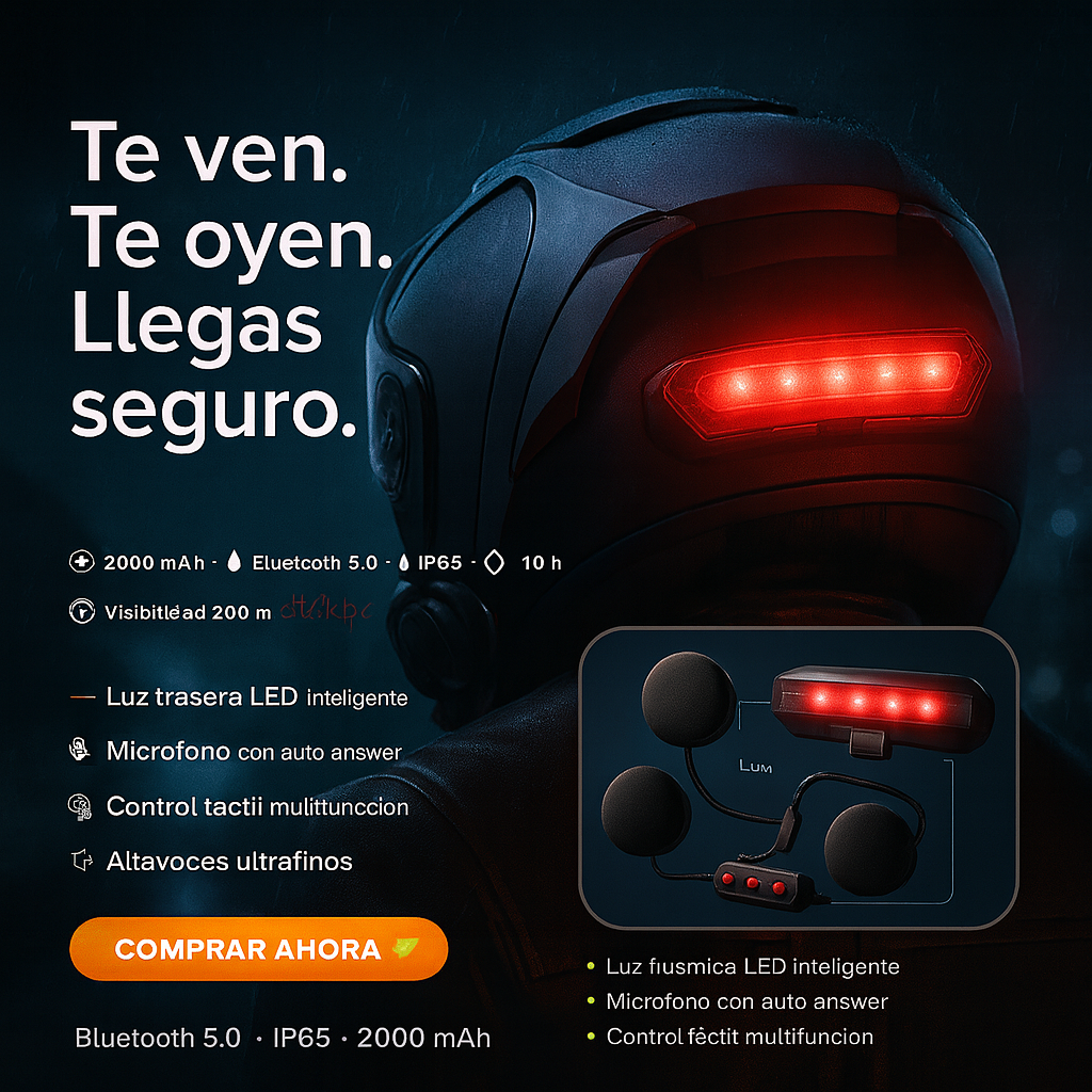 AURICULARES MAGNÉTICOS PARA CASCO DE MOTO🏍