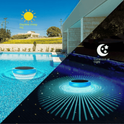Luz flotante para piscina