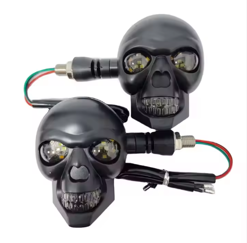4 Exploradoras Led Laser Bicolor Calavera/moto🏍