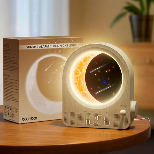 ✨ LunaRise™ – Despertador Natural 4 en 1: Luz, Sonido, Sueño y Relax