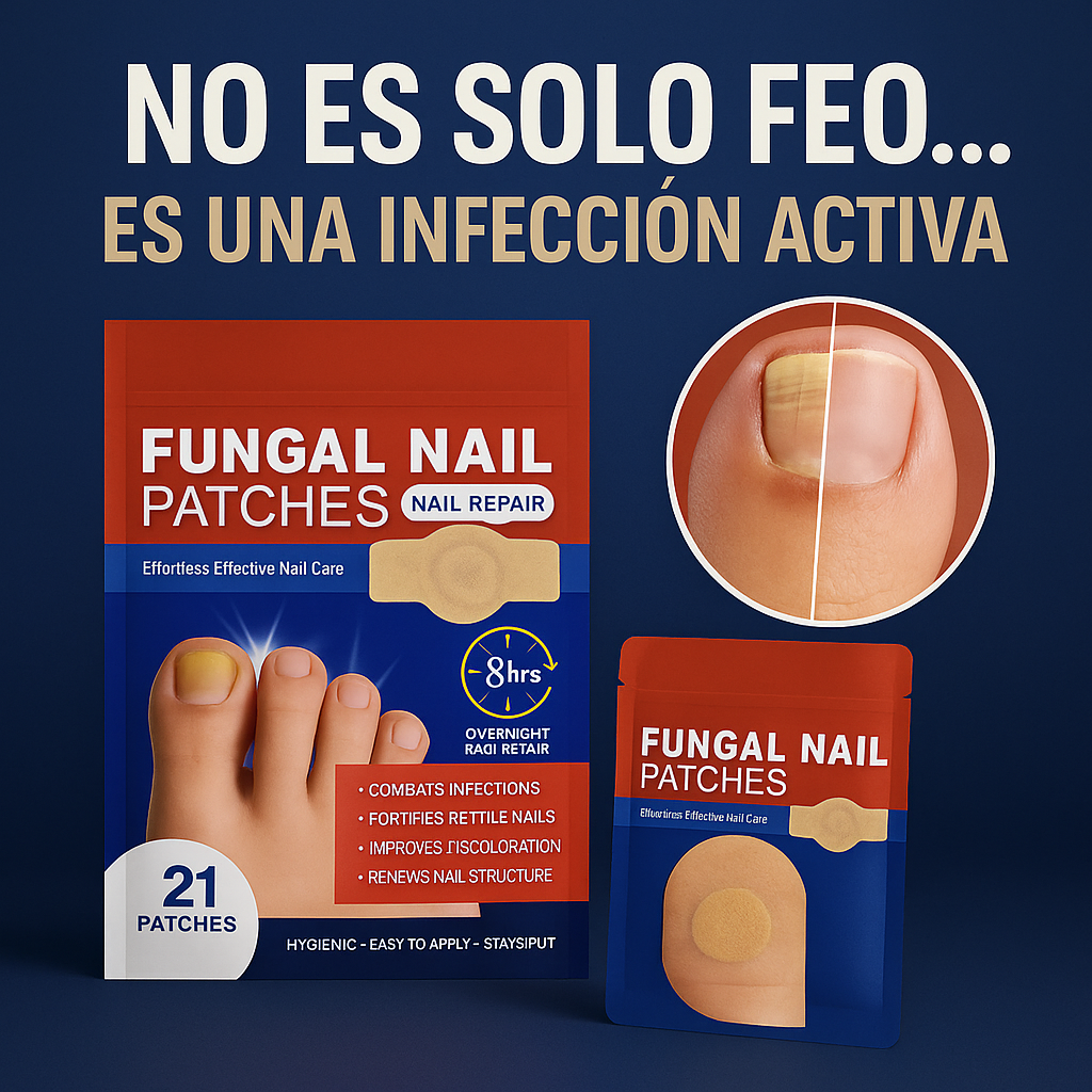 Parches Anti-hongos Para Uñas 🍄‍🟫💅🏻👣✨