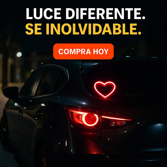 Corazon Led Para Auto 🚗♥️✨
