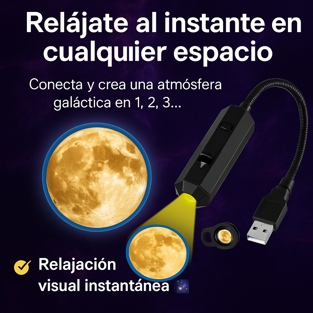 Mini Proyector LED - GALAXIAS ESTELLARES 🌌✨