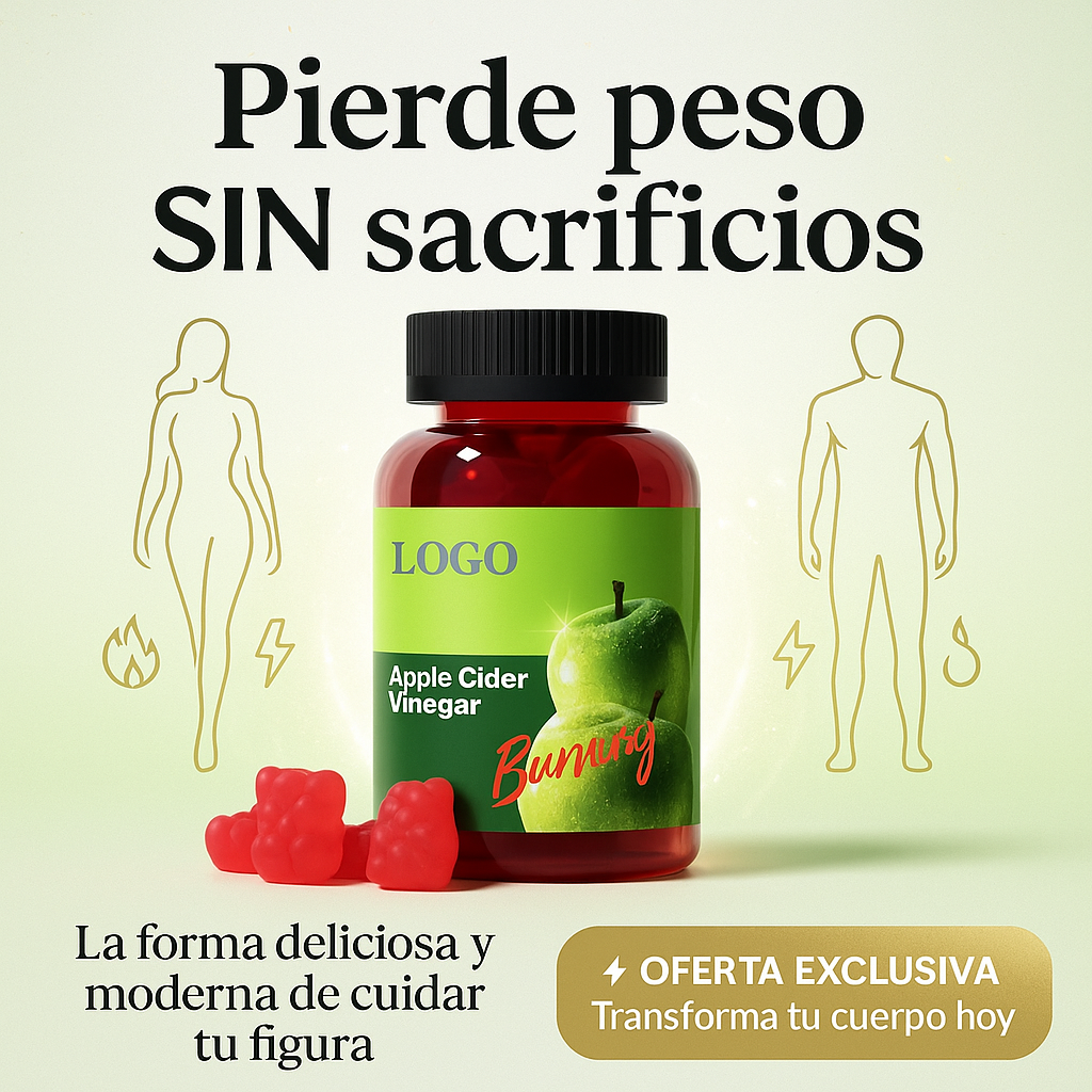 Gomas de Vinagre de Manzana - Elimina Peso Sin Esfuerzo