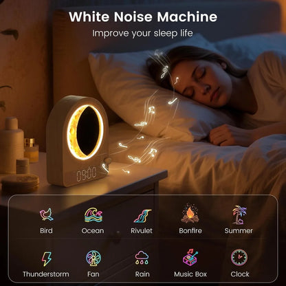 ✨ LunaRise™ – Despertador Natural 4 en 1: Luz, Sonido, Sueño y Relax