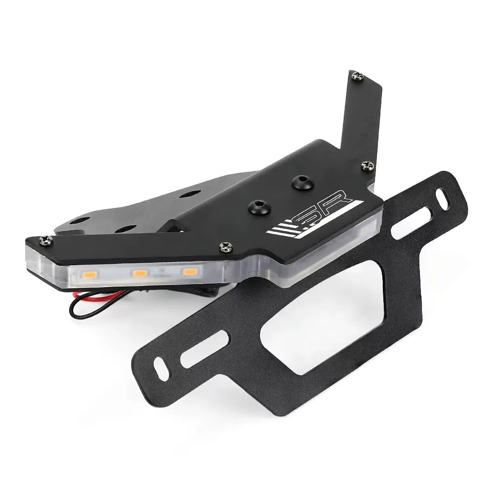 PlacaGuard 3en1-💡Iluminación total: direccionales+luz de placa en uno