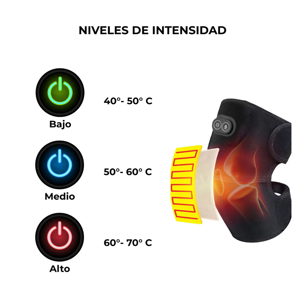 Rodillera térmica masajeador