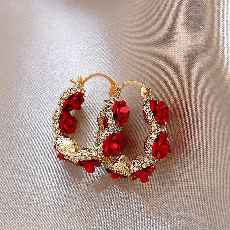 JOYERIA EUROPEA! ARETES ROSAS CLASSIC