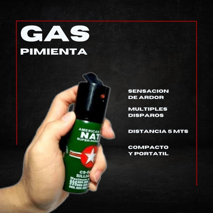 ⚠️COMBO PROTECCION⚠️ Powerful self+ Gas pimienta