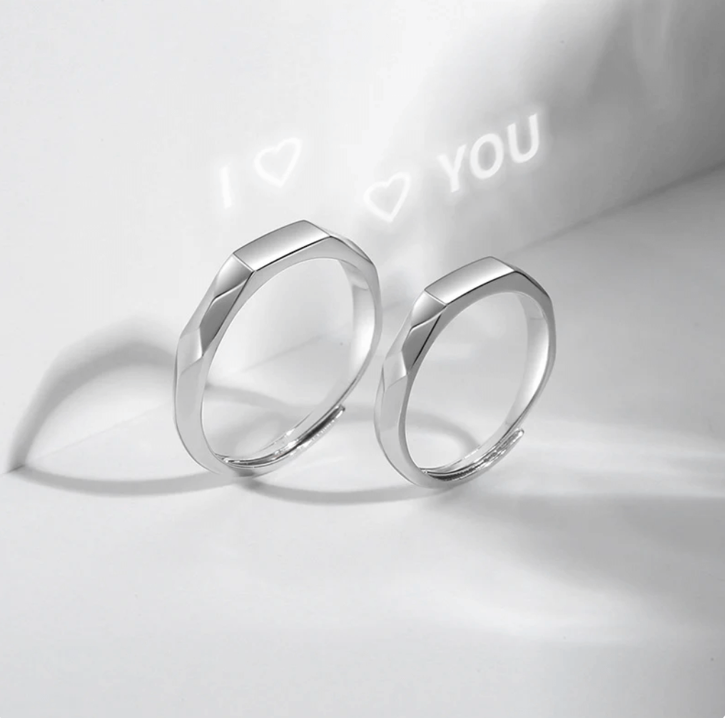 Anillos AJUSTABLE esculpido con luz de aurora😍 PROMOx2