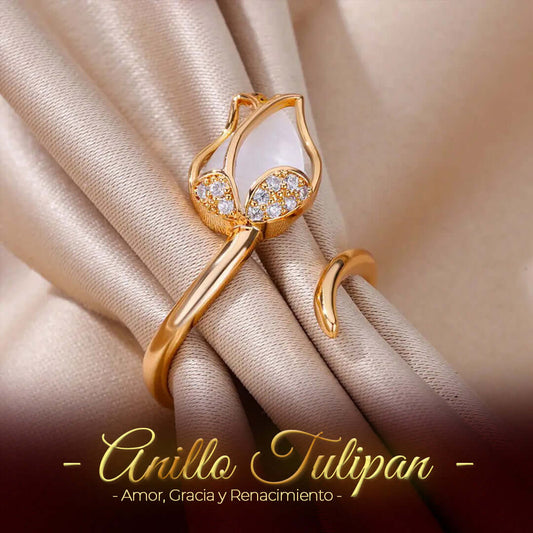 Anillo Tulipán - Joya Ajustable Exclusiva🌷