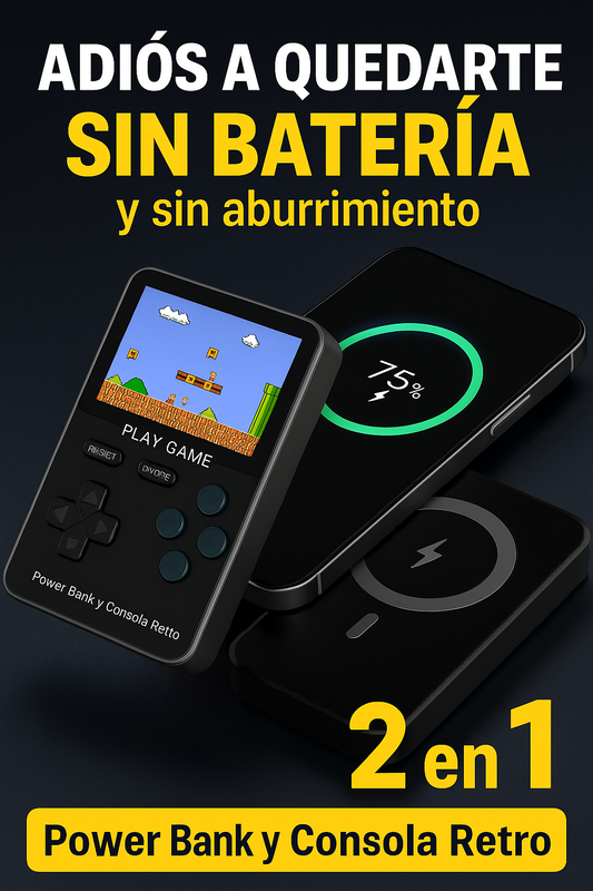 Power Bank Consola Retro 2 en 1 🔋⚡📱