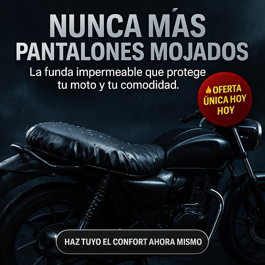 Funda Para Asientos Rotos 🏍️🌧️✨