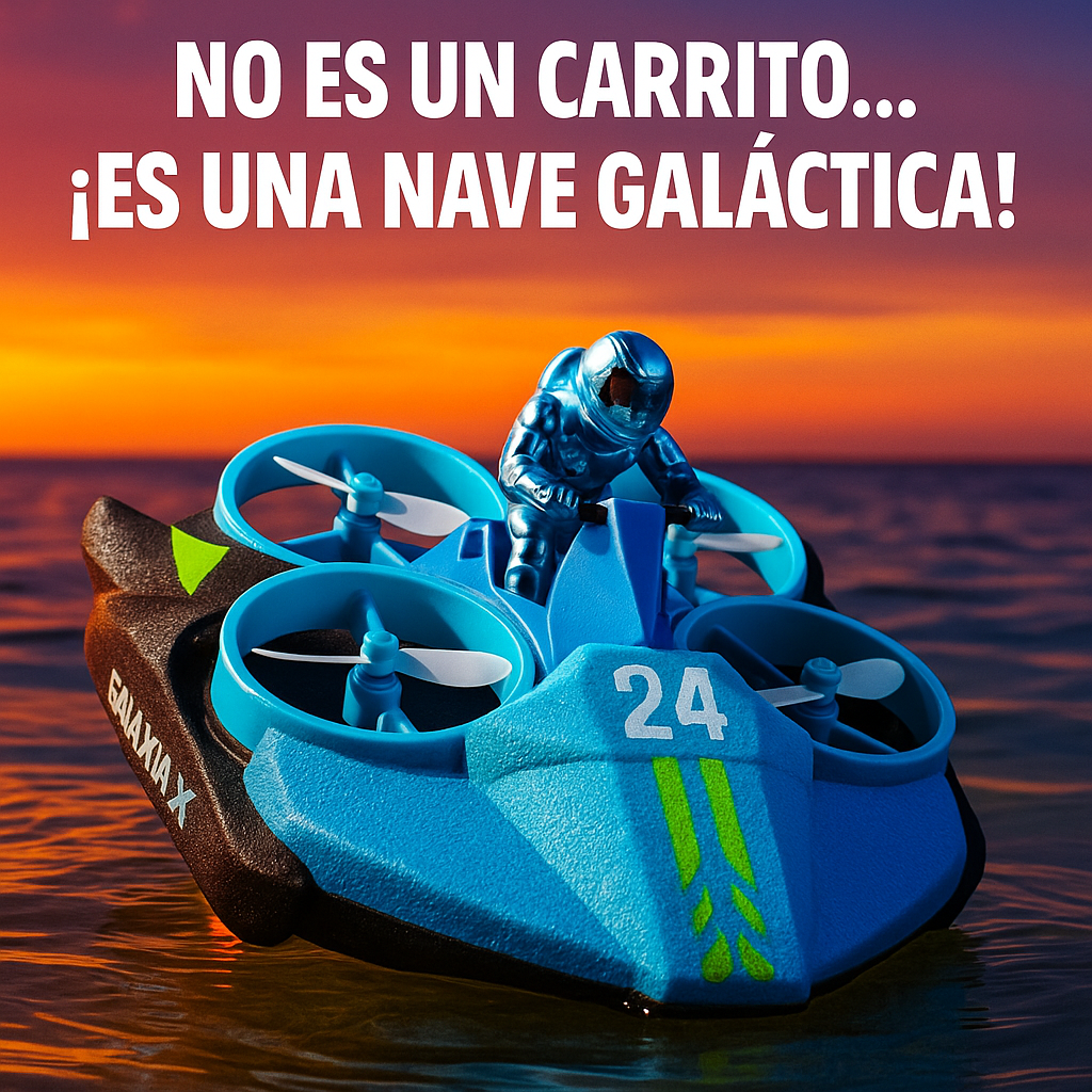 Dron Quadcopter 2 En 1 - Barco y Avion 🛩️🚢✨