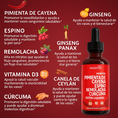 Extracto De Pimienta de Cayena - Circulación Viva ♥️🩸✨