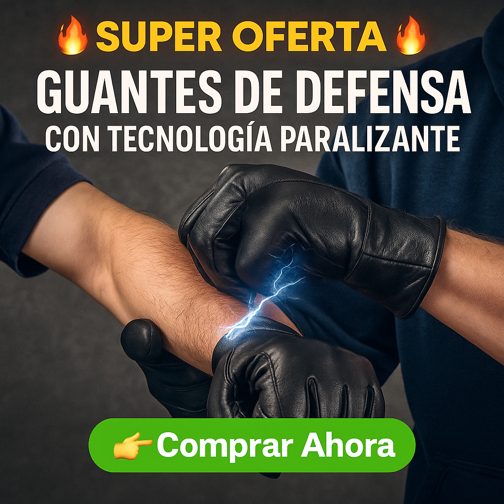 Guantes Taser Para Defensa Personal ⚡🥷🏻🥊