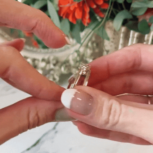 💫 Anillo Positivity Dúo 💍 Mágico Vibra alto con doble energía en un solo giro