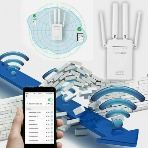 Amplificador Inalámbrico WiFi Extensor Repetidor 1200Mbps Router