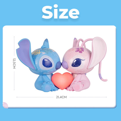 Lámpara 3D con rompecabezas de Stitch