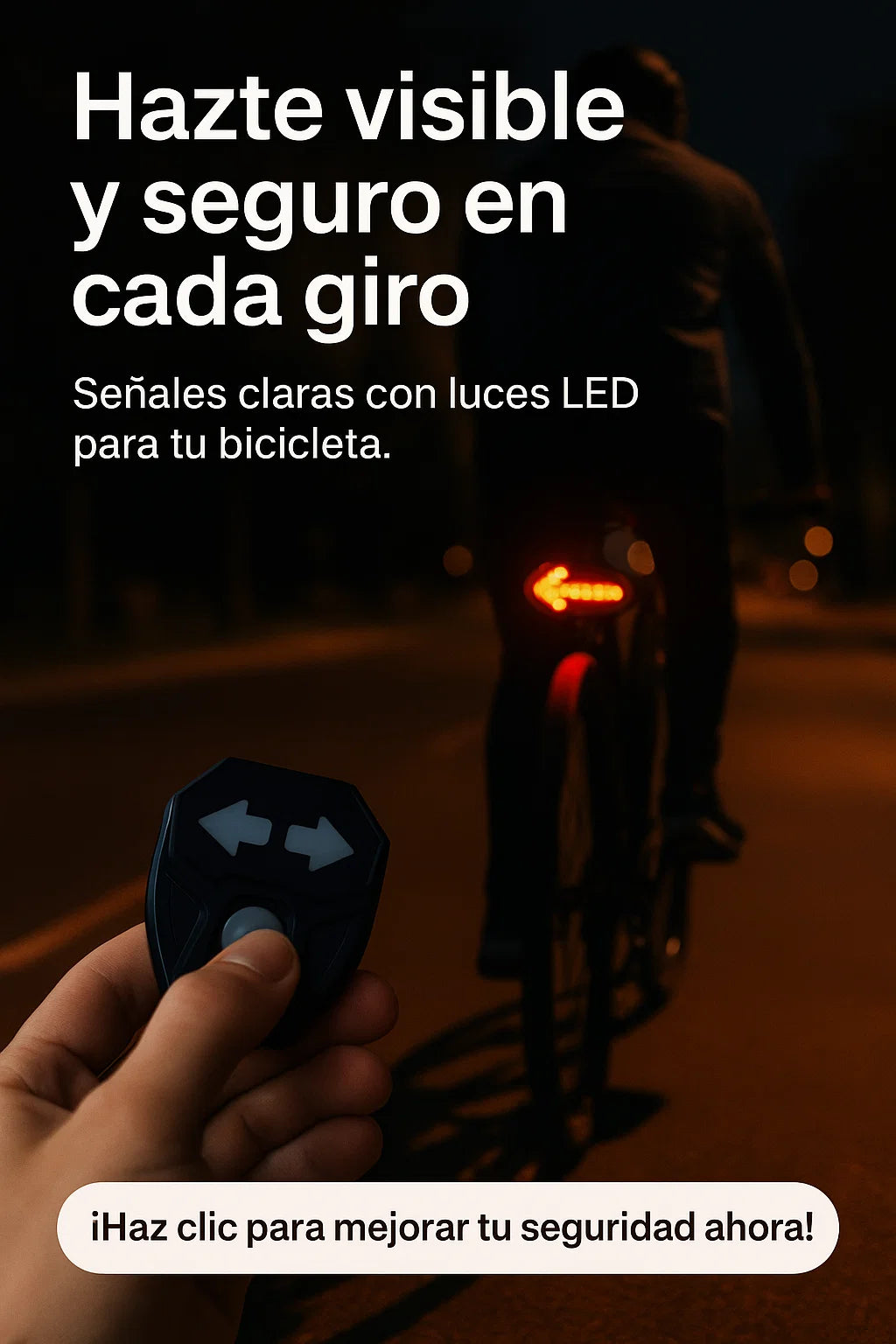 CycleLight-"¡Hazte ver en cada giro! 🚴‍♂️ Luz LED bicolor