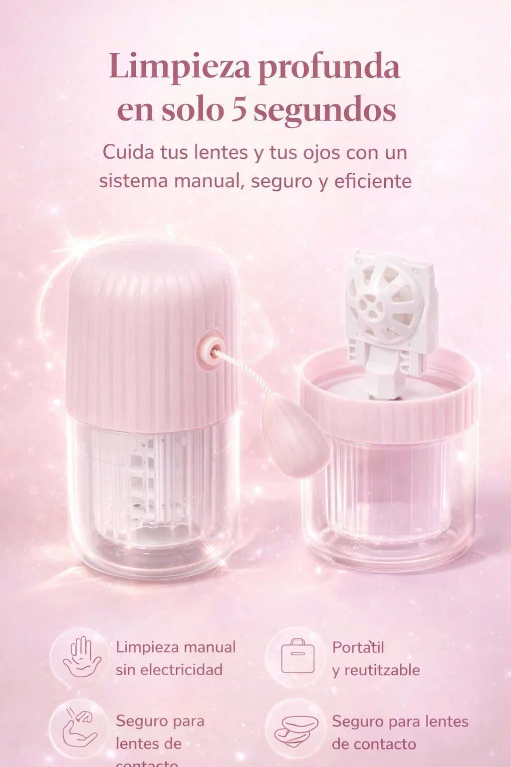 LensFresh Mini™ 💗 Cuida tus lentes. Protege tus ojos todos los días