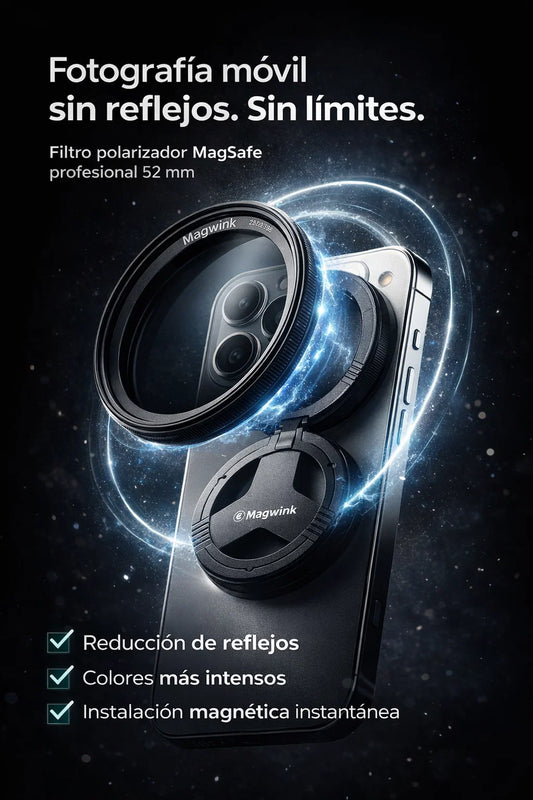 Filtro polarizador Magwink PZ300 Magsafe de 52 mm