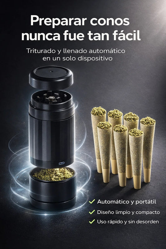 ⚙️🌀 Roller Grinder – Máquina Automática Portátil de Rellenado en Frasco
