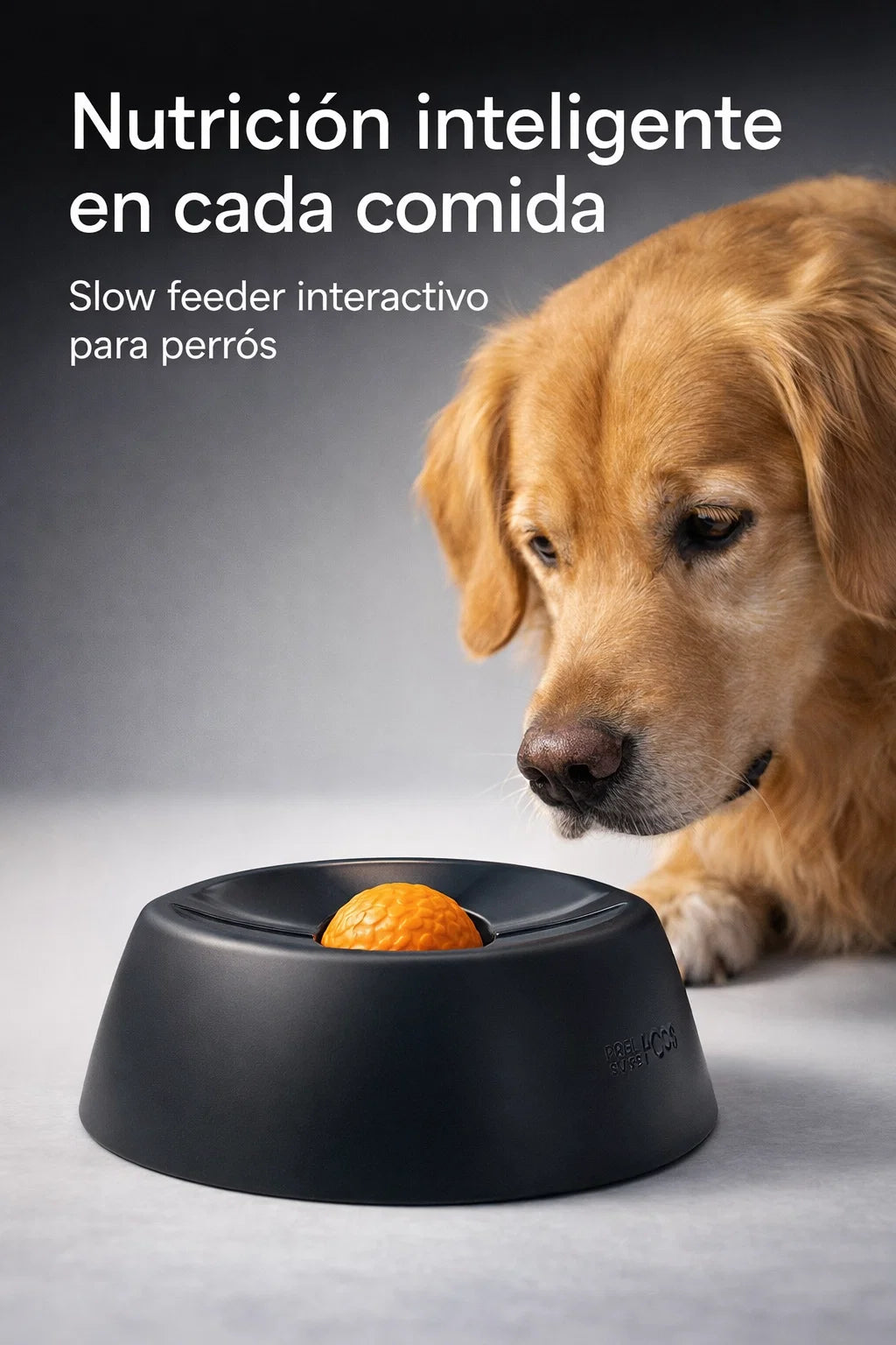🐶Slow Feeder interactivo para perros con bola rodante integrada