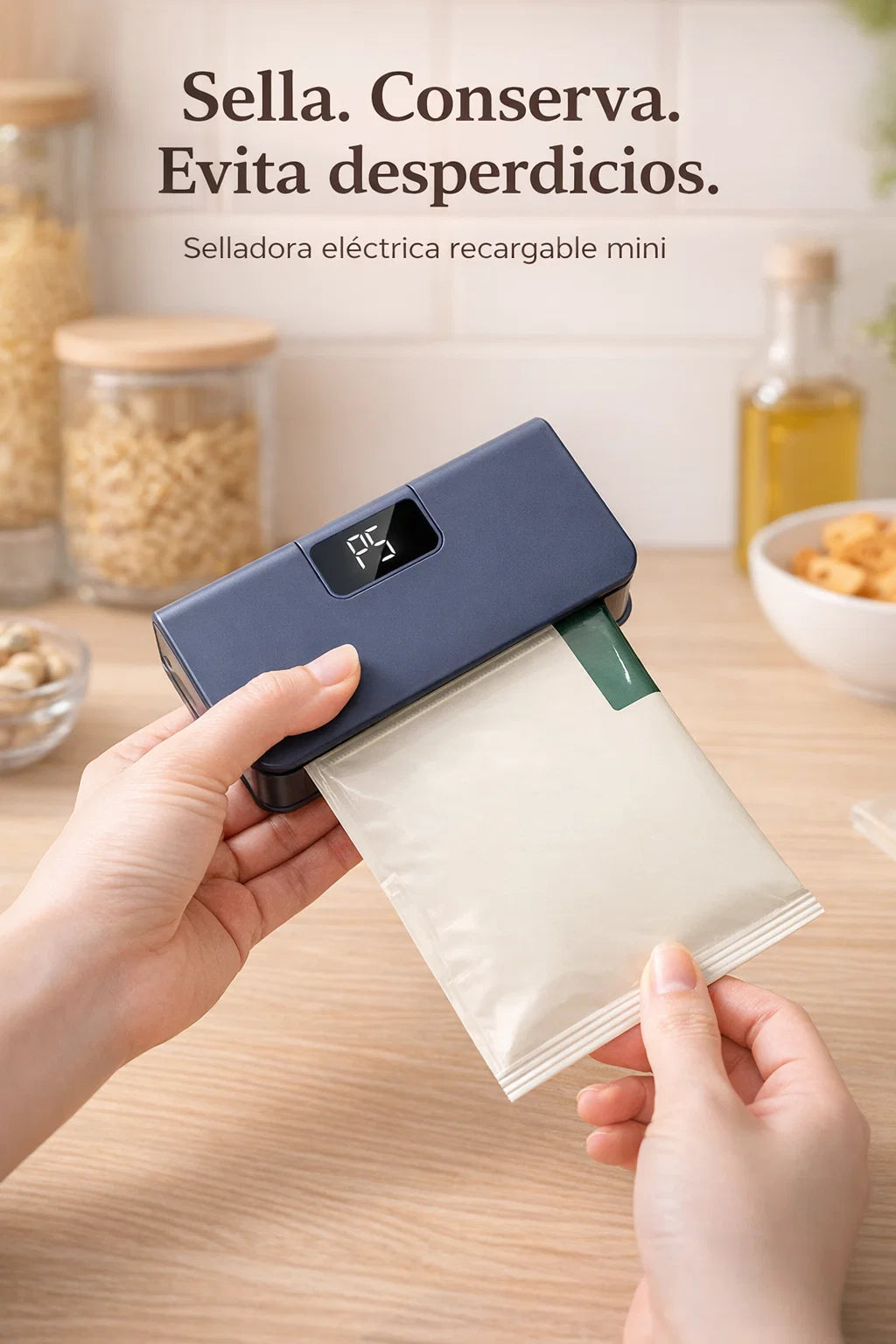 Maquina selladora eléctrica recargable mini para bolsas🛍️