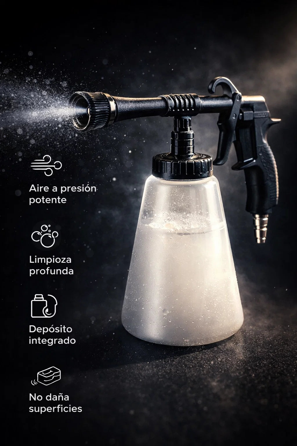 Kit de Pistola de Aire de Alta Presión para Limpieza de Autos 🚘🔫