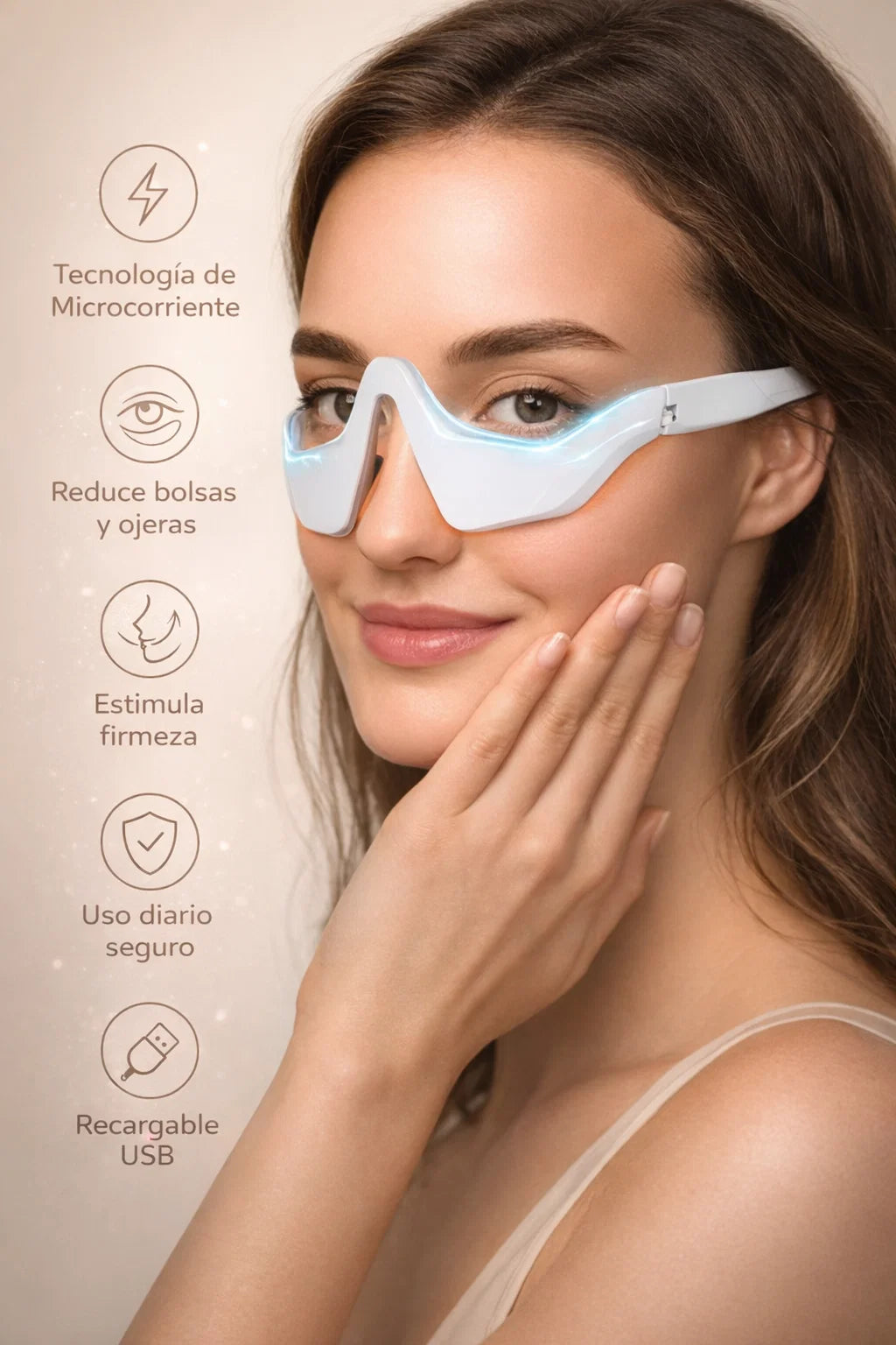👁️✨  Masajeador Facial para Contorno de Ojos