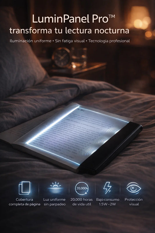 📚Lámpara LED portátil para lectura tipo panel (Reading Light Board)📖👀