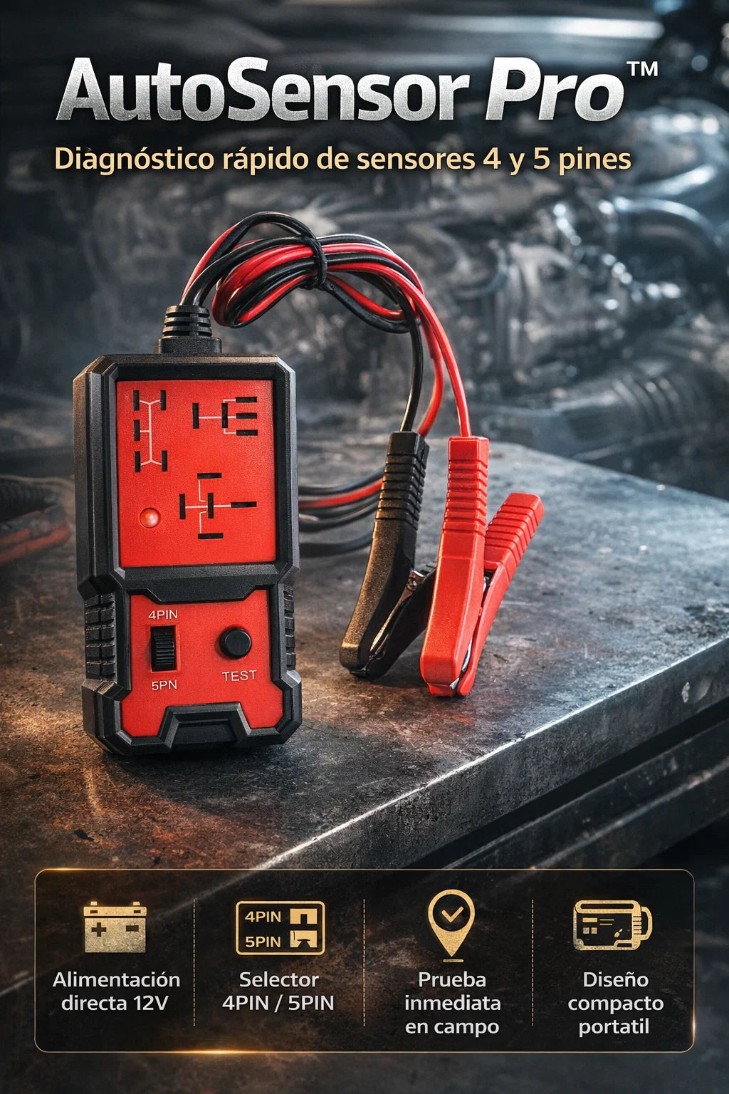 🔧⚡ Probador Profesional de Sensores y ECU Automotriz