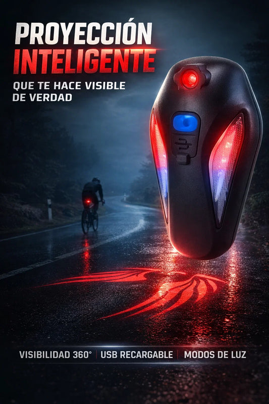 LUZ TRASERA PARA BICICLETA - ALAS DE ANGEL 🪽✨