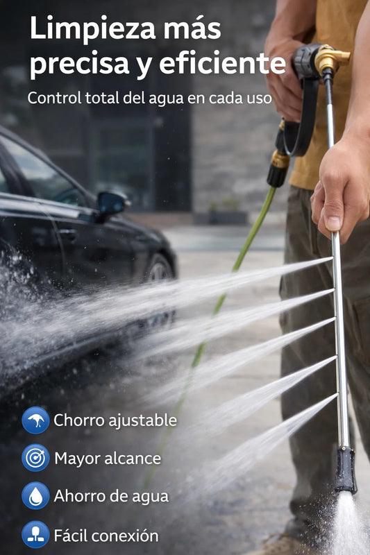 🚿🔧 Maquina de Alta Presión para Manguera – Boquilla Metálica de Limpieza Controlada