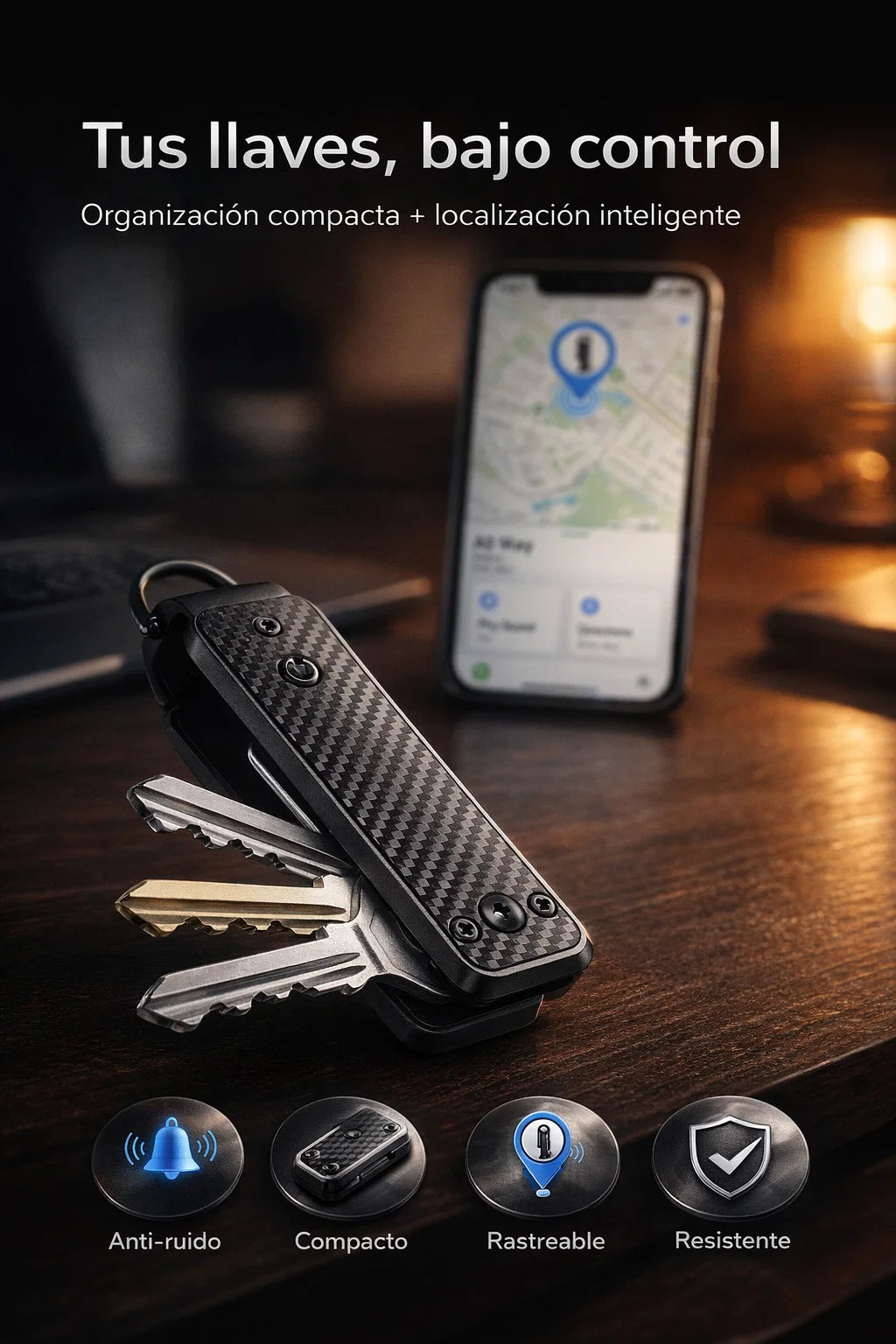 KeyTrack Pro 🔑 Organiza y localiza tus llaves sin perder tiempo
